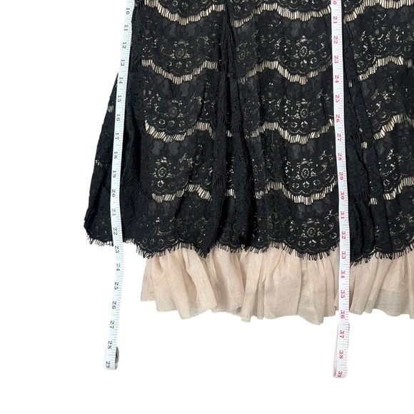 Three Hearts Black and White Halter Sheath Dress - Picture 11 of 14